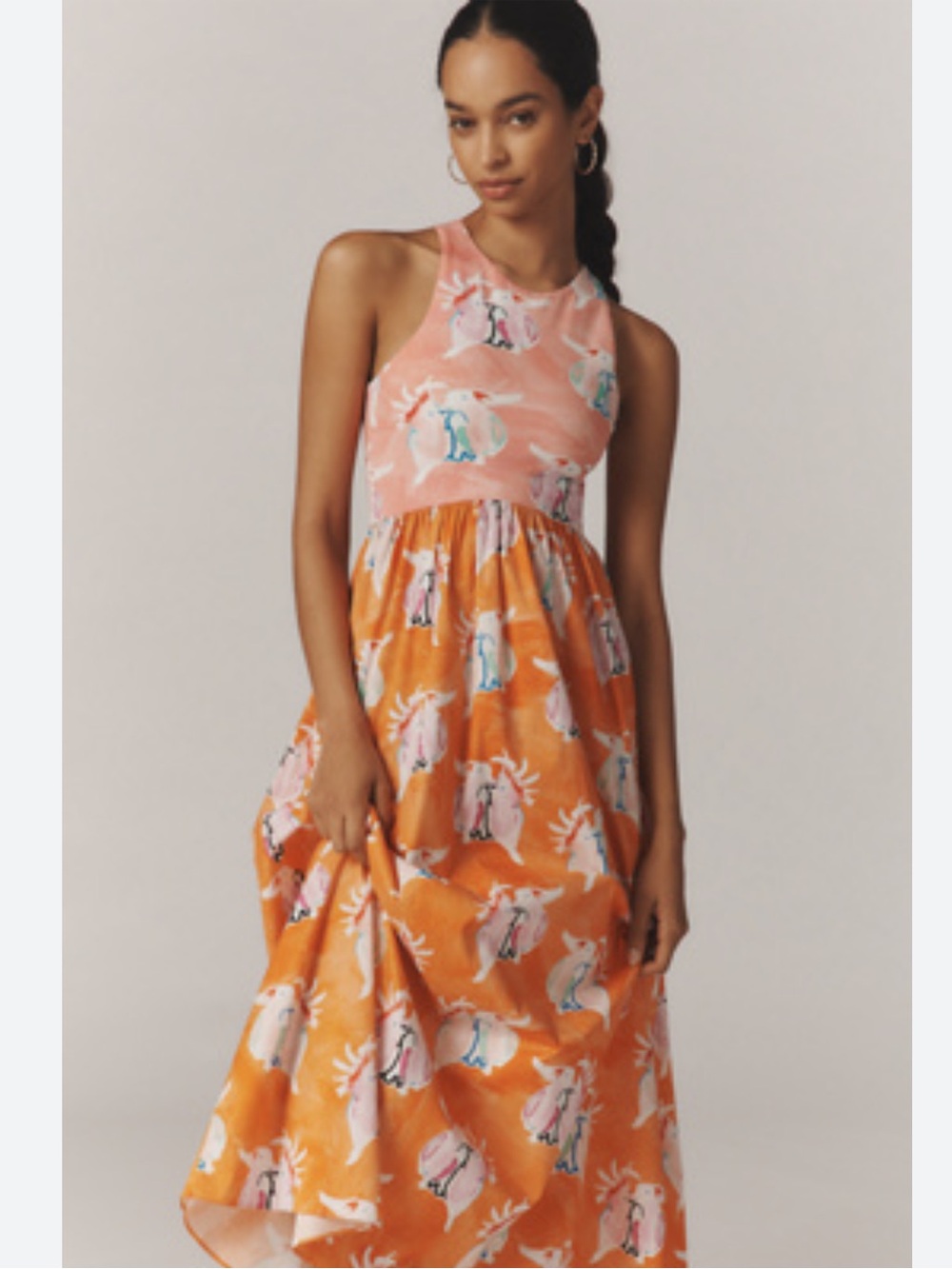 Rachel Antonoff Reese Sleeveless Printed A-line Maxi Dress
